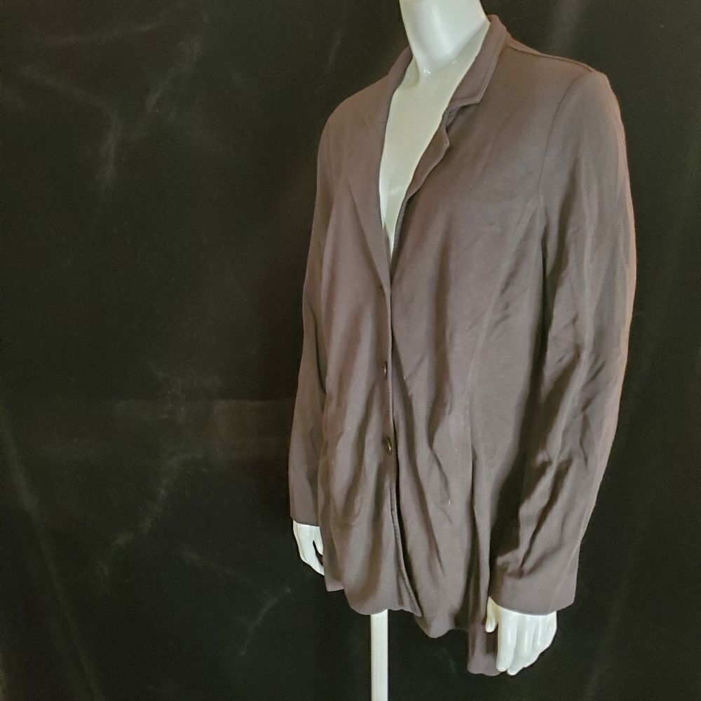 Eileen Fisher Brown Casual Blazer (XS)